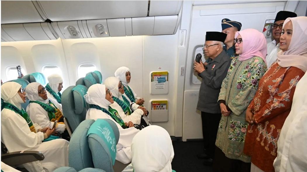 Wapres Lepas Langsung Keberangkatan Jamaah Haji Aceh Besar