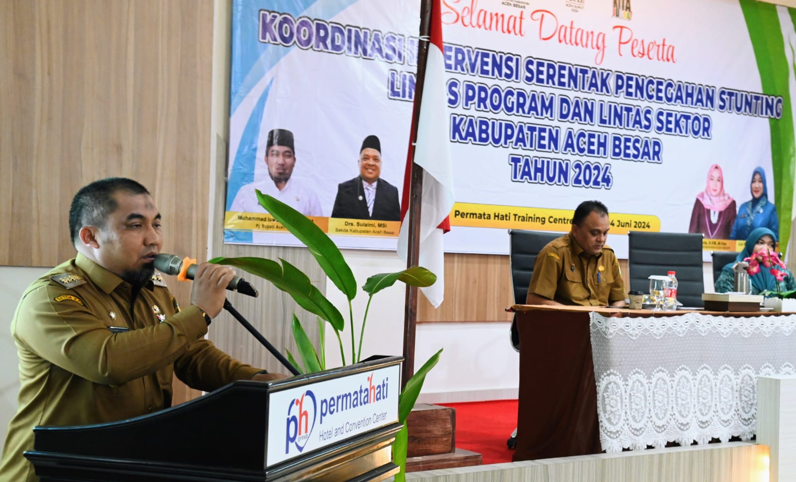 Pj Bupati Aceh Besar Pimpin Rapat Intervensi Serentak Pencegah Stunting