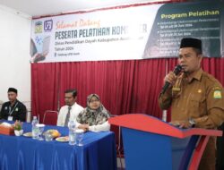 Wakili Pj Bupati, Kadisdik Dayah Aceh Besar Buka Pelatihan Komputer Khusus Santri Dayah