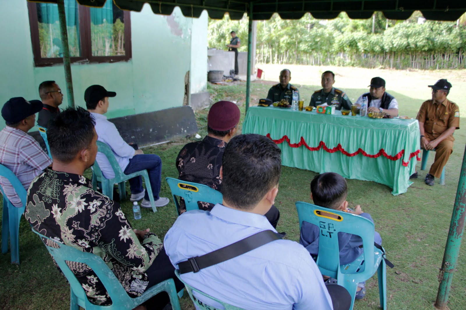 Dandim 0101/KBA dan Pj Bupati Aceh Besar Kunjungi Makoramil 16/Pulo Aceh