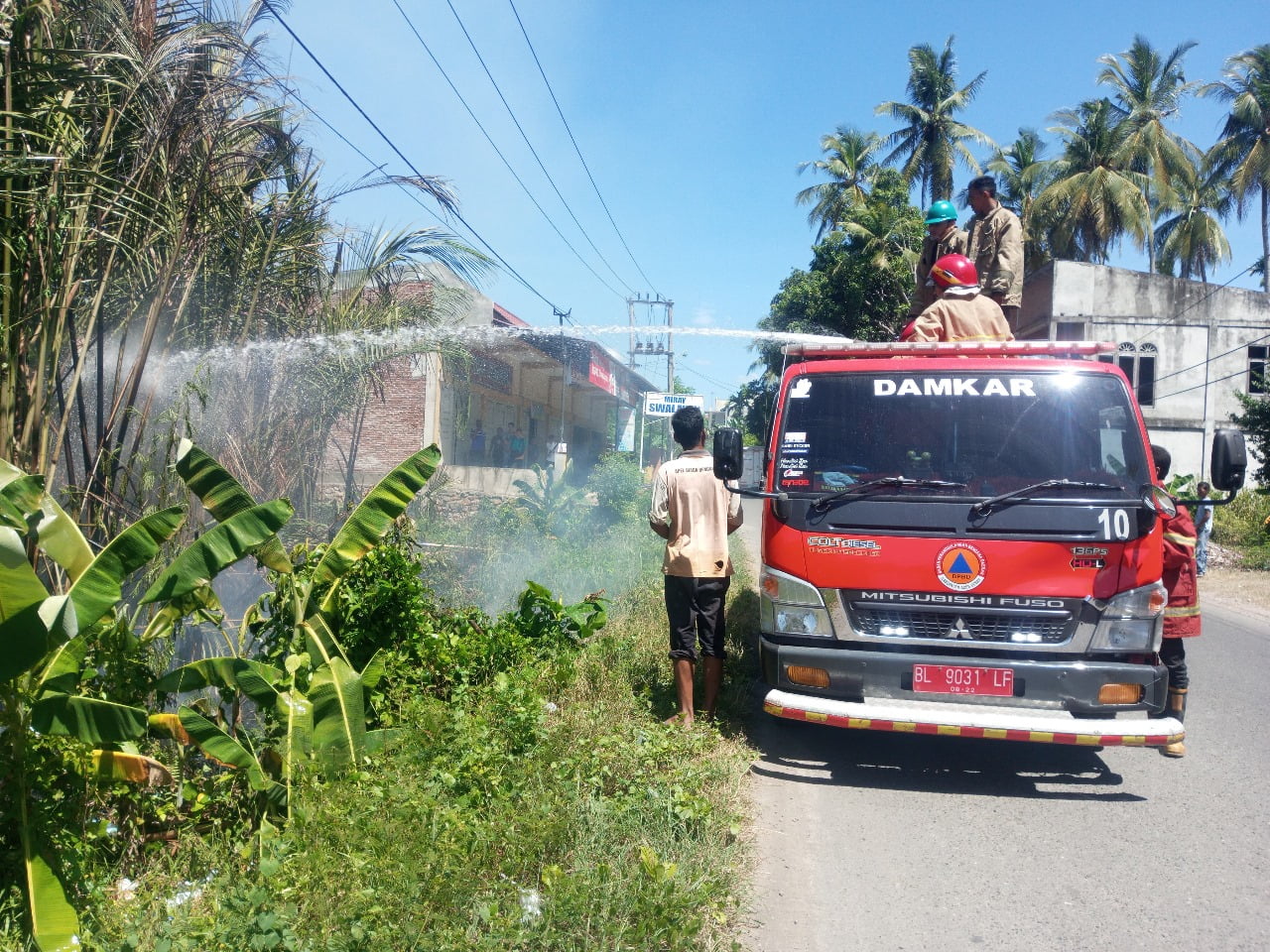Kalaksa BPBD Aceh Besar Himbau Masyarakat Peduli Terhadap Kondisi Listrik Permukiman dan Cuaca Panas