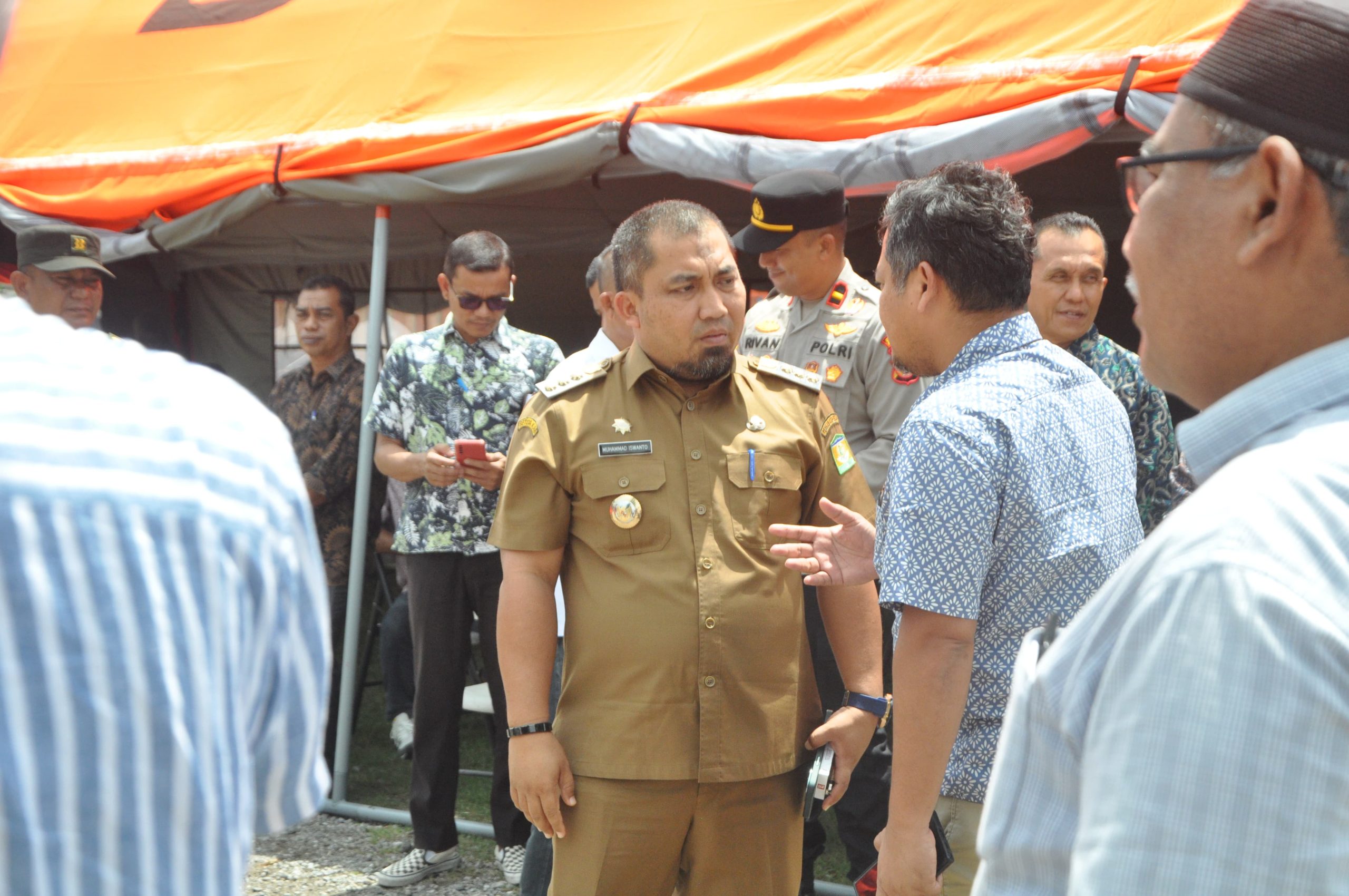 Pj Bupati Iswanto Tinjau Posko Pengendalian Siaga Darurat Kekeringan di Lhoknga