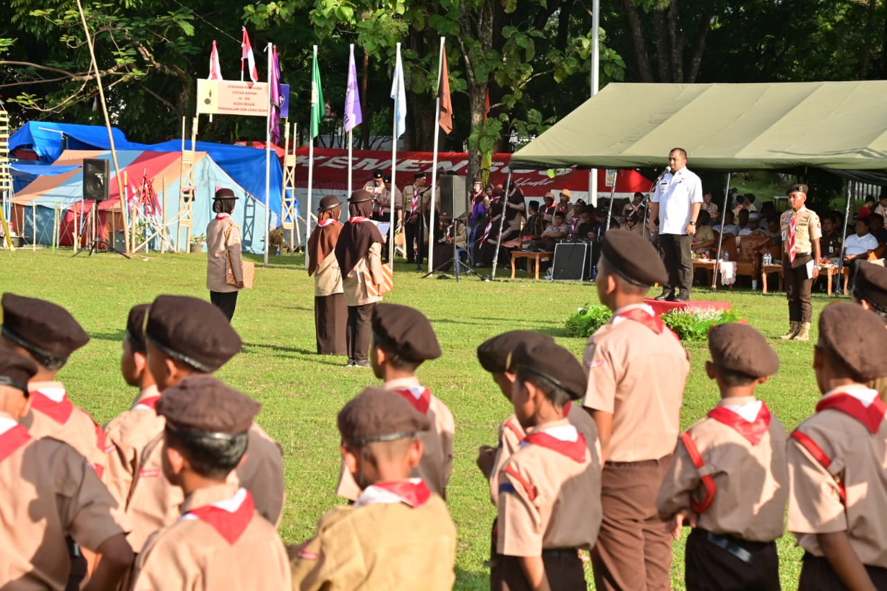 Pj Bupati Aceh Besar Buka Kemah Budaya 2024 di Kota Jantho