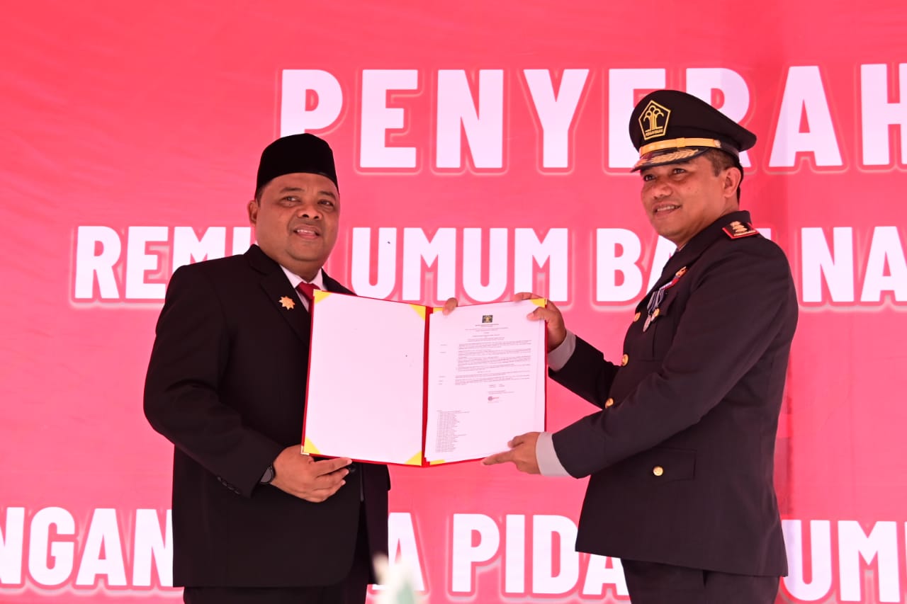 Wakili Pj Bupati, Sekda Aceh Besar Serahkan SK Remisi Umum Kepada 186 Narapidana Rutan Jantho