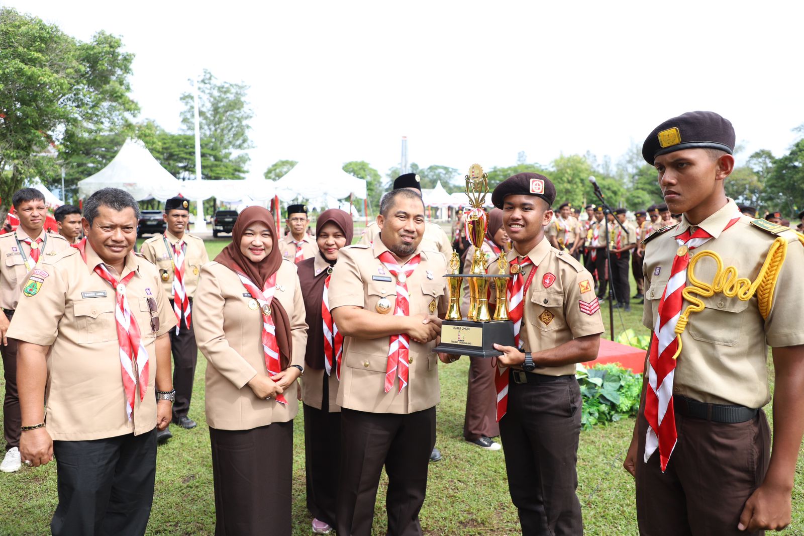 Pj Bupati Iswanto Tutup Kemah Budaya Pramuka Aceh Besar
