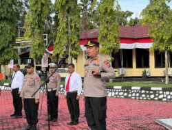 Polres Gelar Apel Persiapan Pengamanan Pelantikan Anggota DPRK Aceh Besar