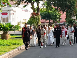 Pawai Atlet Olimpiade Paris 2024 Tiba di Istana Kepresidenan