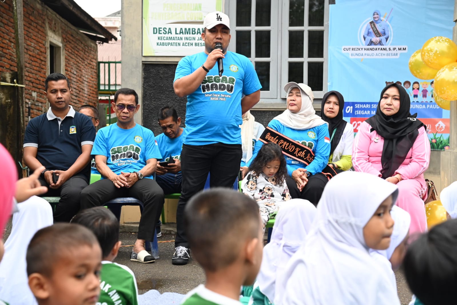 Pj Bupati Bersama Ketua Bunda PAUD Aceh Besar Launching Syandu dan Segarmadu PAUD Hj Nyak Awan