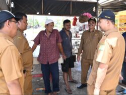 IPH Kebutuhan Pokok Naik, Sekda Aceh Besar Tinjau Pasar lnduk Lambaro