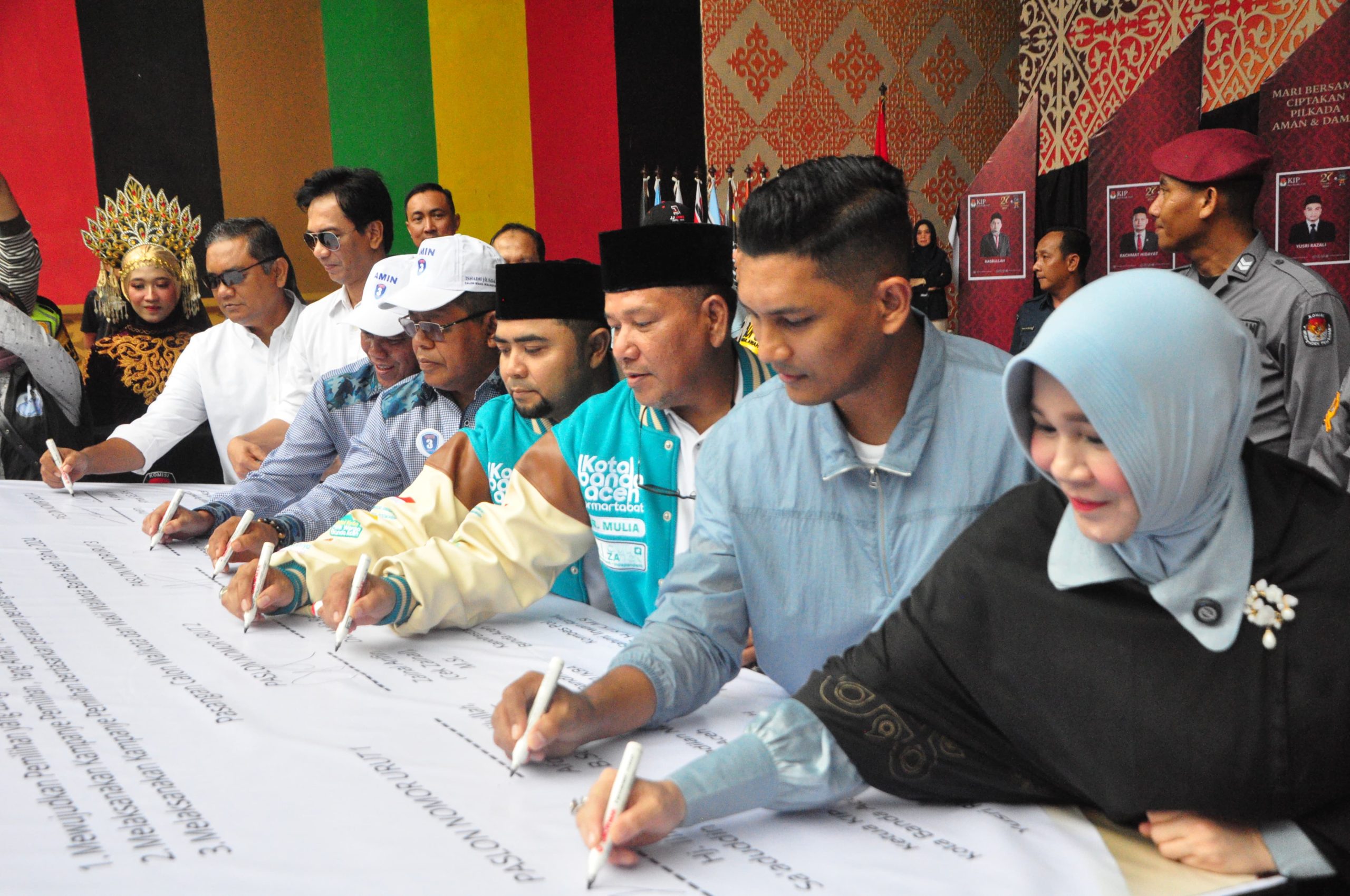 Empat Calon Wali Kota dan Wakil Wali Kota Banda Aceh Deklarasikan Pilkada Damai 2024