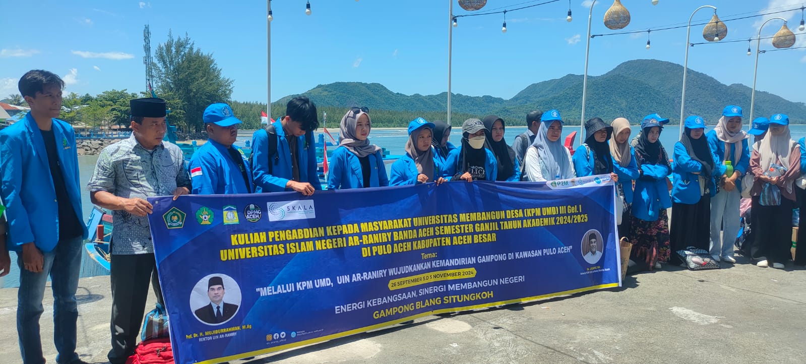 Wakili Pj Bupati, Camat Pulo Aceh Sambut Kedatangan 32 Mahasiswa KPM UMD UIN Ar-Raniry