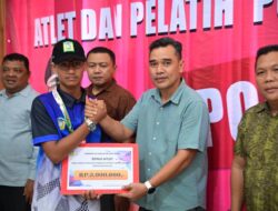 Ketua DPRK Aceh Besar Apresiasi Pemberian Bonus bagi Atlet Popda XVII
