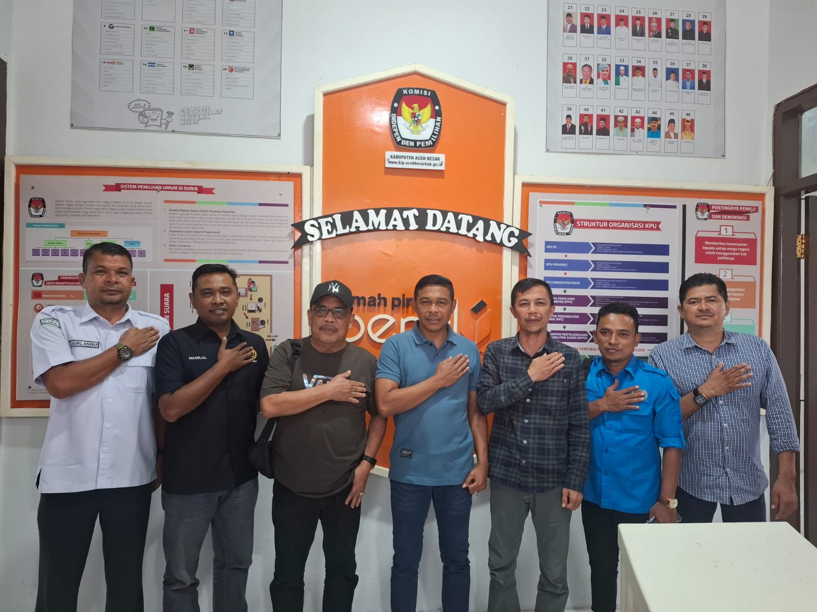 PWI Aceh Besar Audiensi dengan KIP Aceh Besar