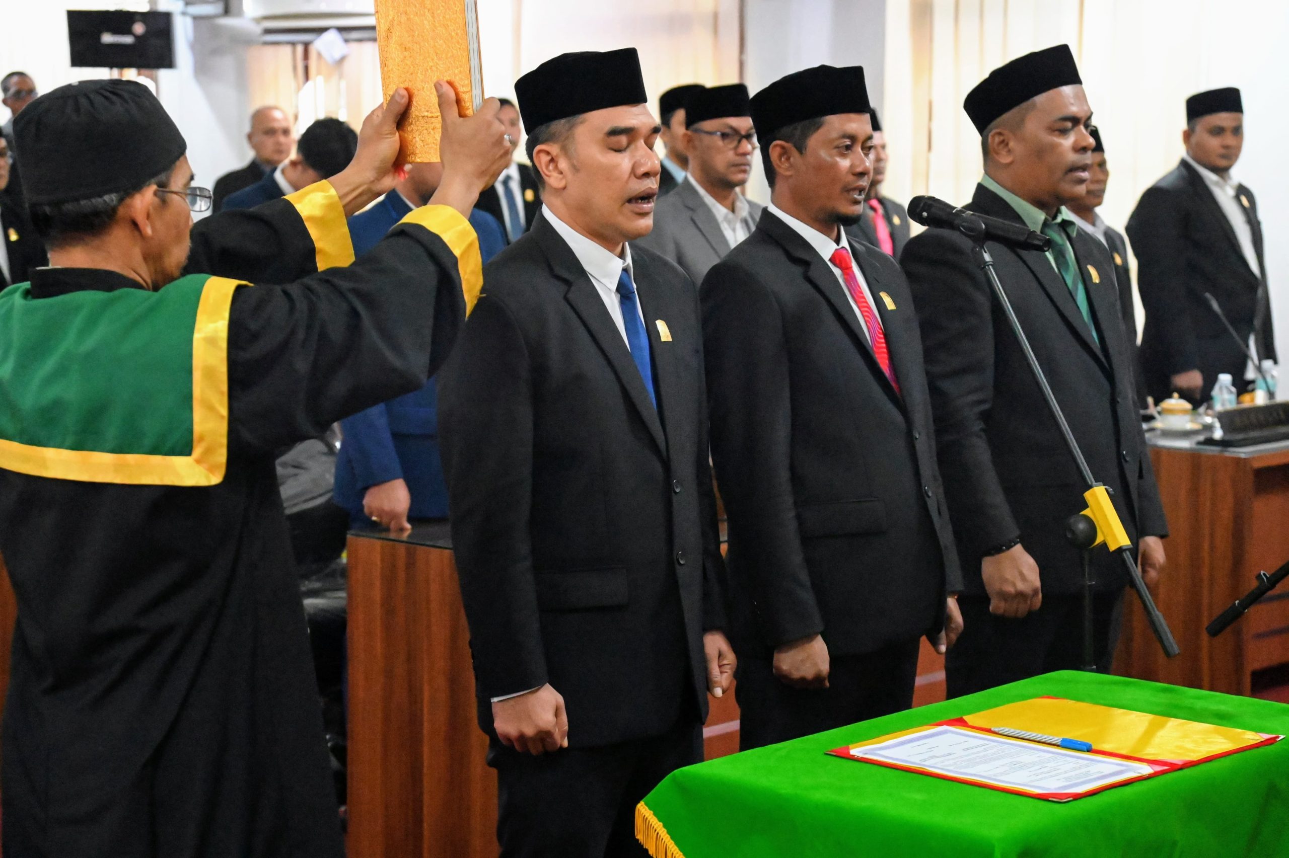 Pimpinan DPRK Aceh Besar Dilantik, Fokus Penyusunan AKD, Tatib, dan APBK-P