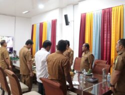 Secara Virtual, Pj Bupati Iswanto Ikut Rakor Pengendalian Inflasi Dengan Kemendagri