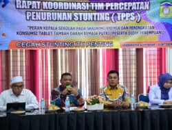 Wakili Pj Bupati, Sekda Aceh Besar Buka Rakor Penanganan Stunting yang Diikuti Kepala SMA dan SMK