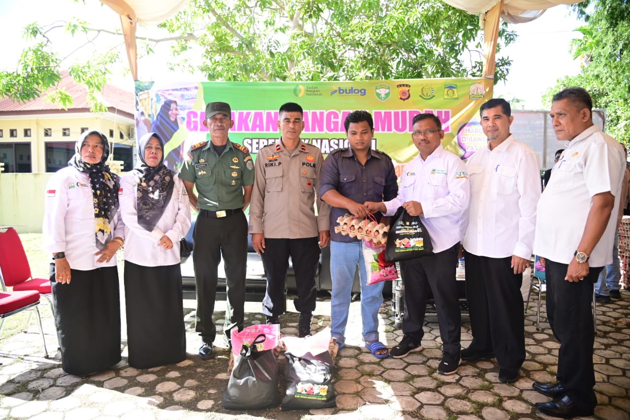 Pangan Murah Aceh Besar di Krueng Barona Jaya Laris Manis