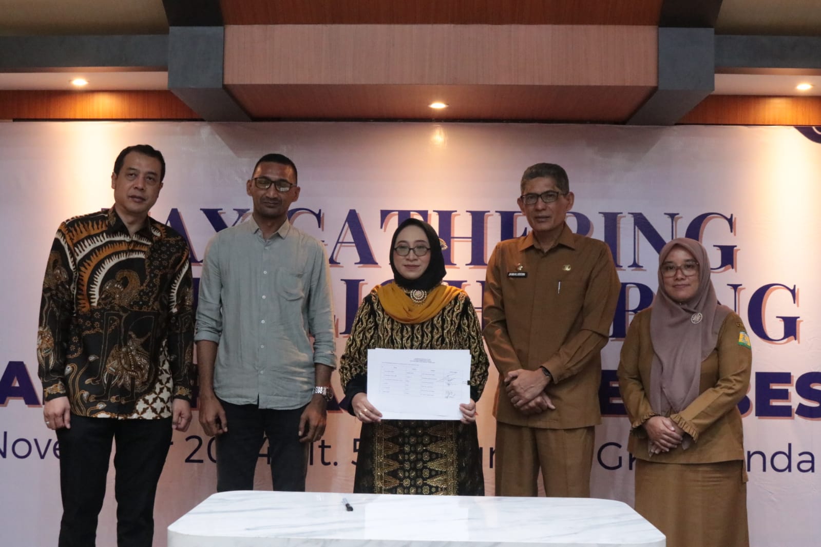 Wakili Pj Bupati, Asisten III Sekdakab Hadiri Tax Gathering Public Hearing KPP Pratama Aceh Besar