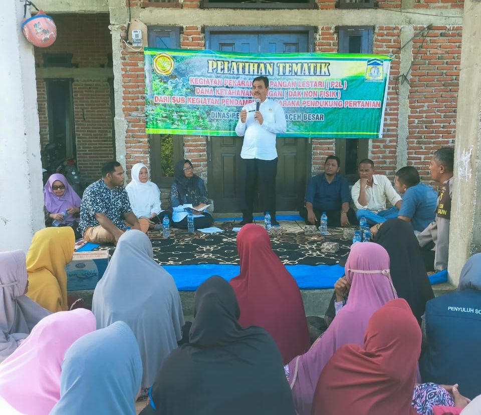 Dinas Pertanian Aceh Besar Gelar Pelatihan Pekarangan Pangan Lestari