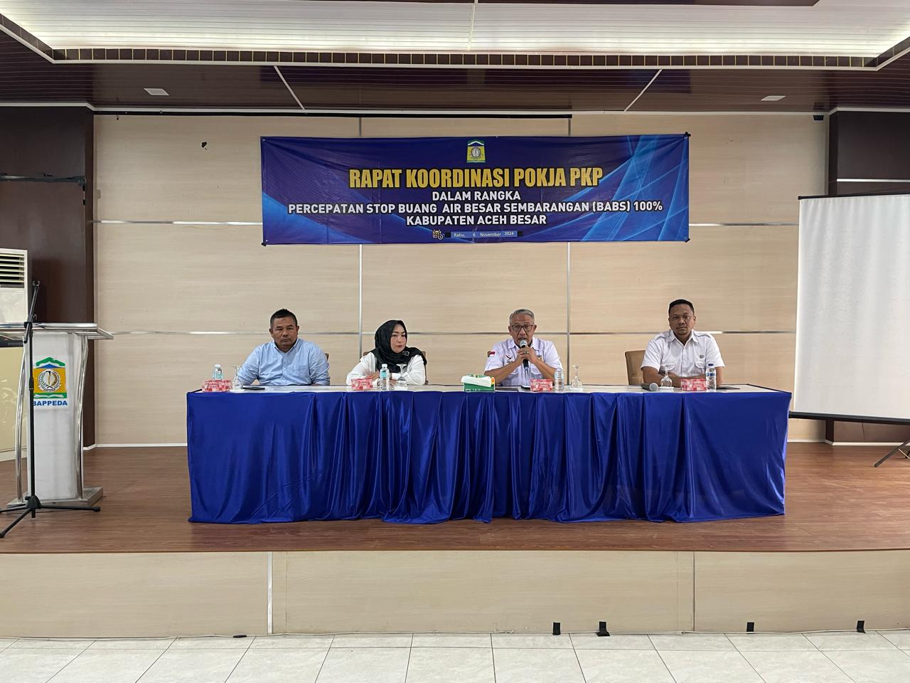 Pemkab Aceh Besar Gelar Rakor Pokja PKP Untuk Percepatan Stop Buang Air Besar Sembarangan