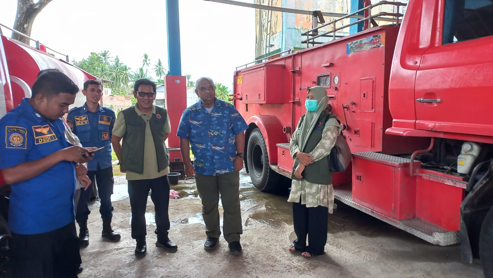 Deputi Logistik dan Peralatan BNPB Tinjau Gudang Milik BPBD Aceh Besar