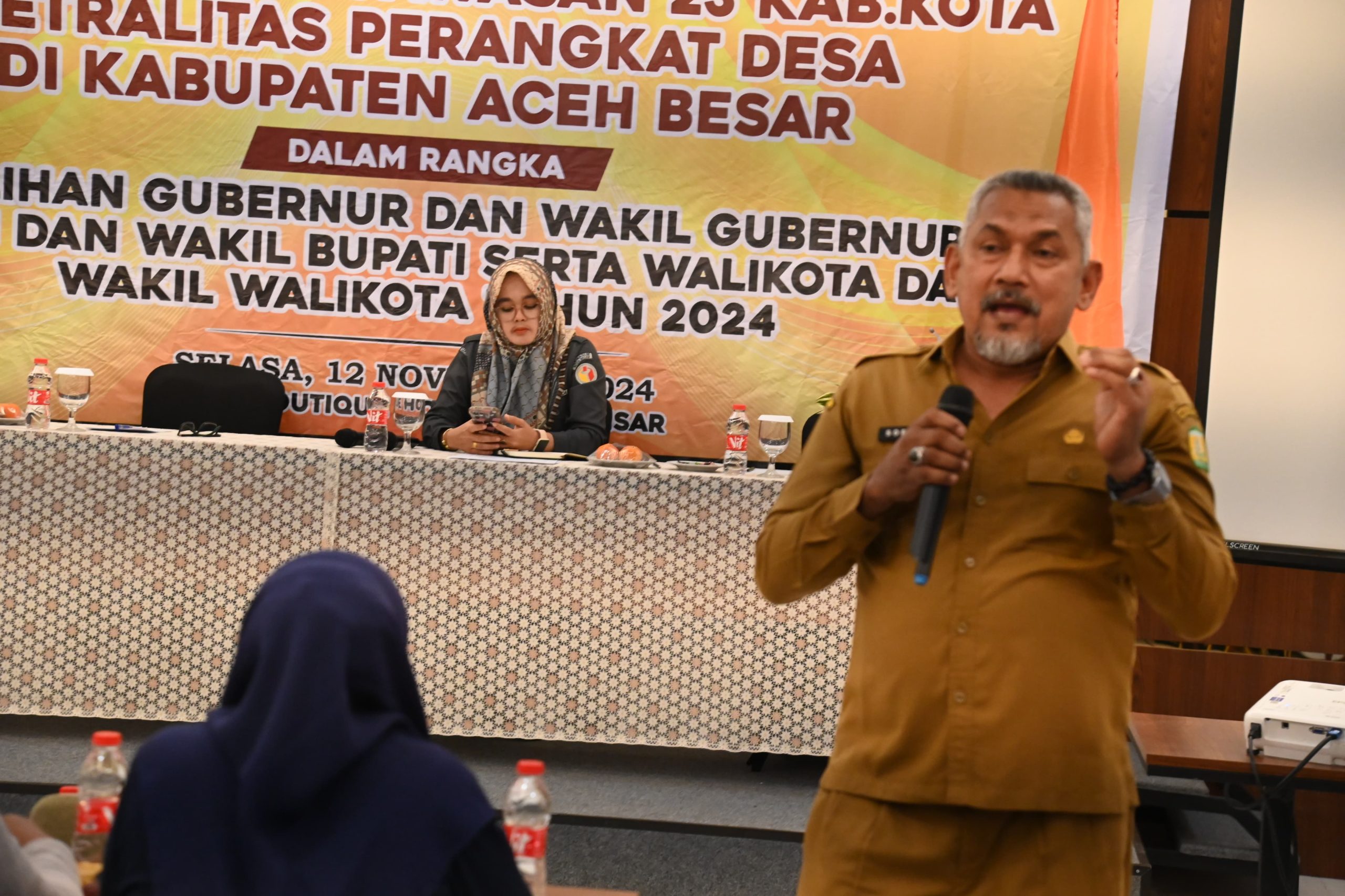 Wakili Pj Bupati, Kaban Kesbangpol Aceh Besar Minta Seluruh Perangkat Desa Jaga Netralitas