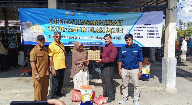 Pemkab Aceh Besar Kembali Gelar Operasi Pasar Murah di Lamteuba