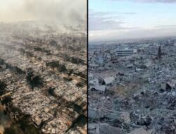 Dahsyatnya Kebakaran Los Angeles, Warga Bandingkan kehancuran Lingkungan Elit dengan Jalur Gaza