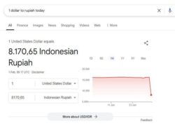Dolar Anjlok Hari Ini Jadi Rp8.170 di Google, 1 USD dan Bug Trending Topic di X