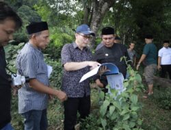 Bupati Syech Muharram Tinjau Irigasi di Lhoong
