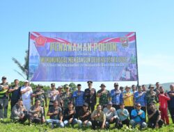 Pemkab Aceh Besar dan TNI Tanam 250 Pohon Produktif Program TMMD Ke-124