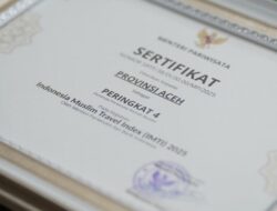 Pemerintah Aceh Raih Dua Penghargaan di Ajang Indonesia Muslim Travel Index 2025