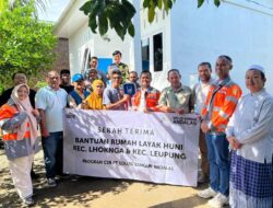 SBA Serahkan Dua Rumah Layak Huni untuk Warga Lhoknga dan Leupung
