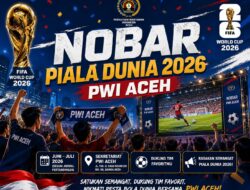 PWI Aceh Semarakkan Piala Dunia 2026, ‘Sulap’ Basement Kantor Jadi Tempat Nobar