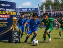 PSSI Aceh Buka Pendaftaran Festival Sepakbola Piala Presiden U-10 dan U-12