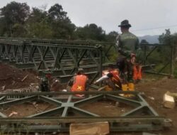 Pembangunan Jembatan Bailey Bintang Permata Capai 95 %