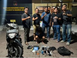 Residivis Pembobol Rumah di Banda Aceh Ditangkap, Enam Ponsel dan BPKB Diamankan