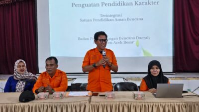 BPBD Aceh Besar Edukasi 1.559 Pelajar Lewat MPLS