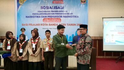 Perkuat Generasi Bebas Narkoba, Pemko Banda Aceh Gelar Sosialisasi P4GNPN